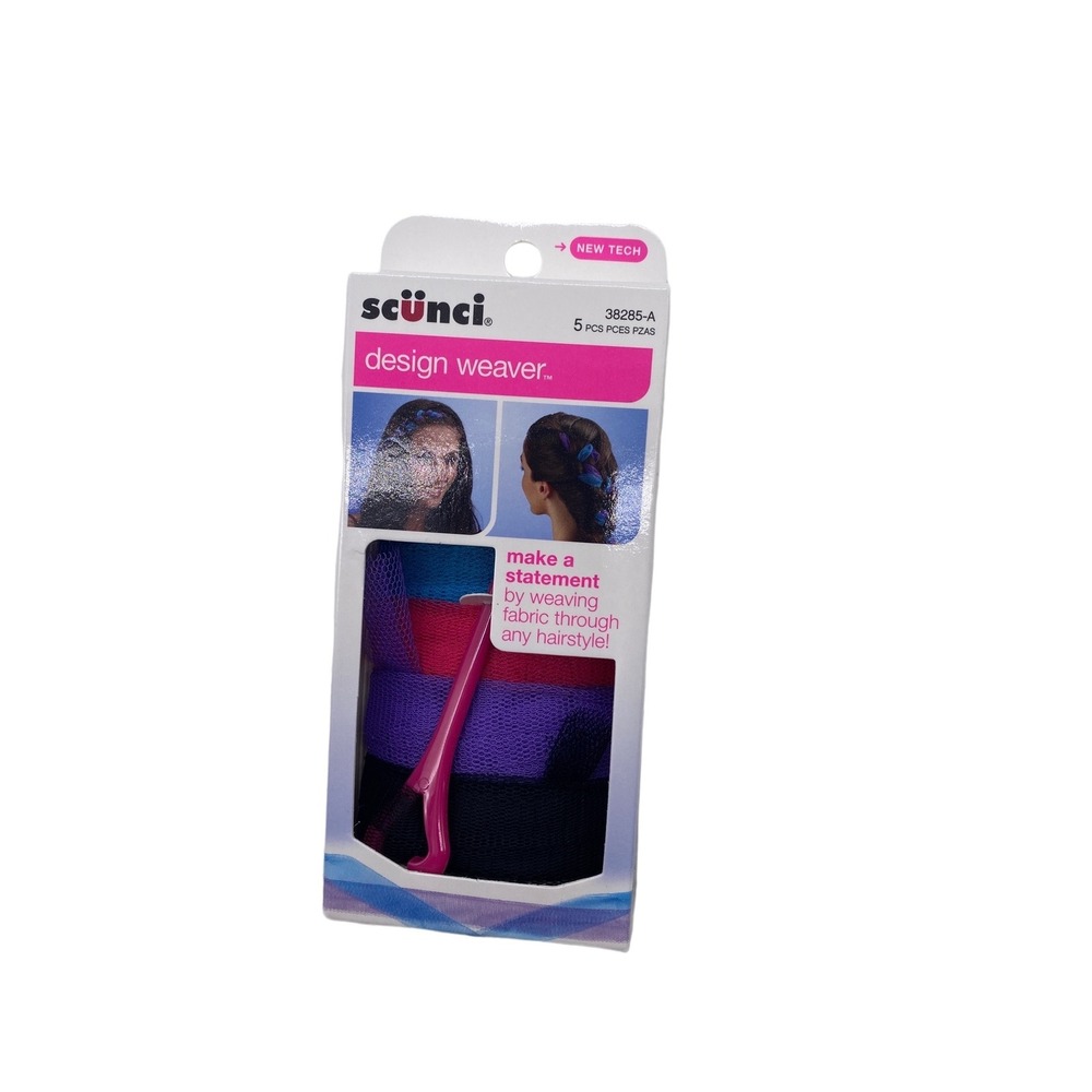 Scunci Design Weaving Mesh Fabric Through‎ any Hair Styles 5 Piece Kit